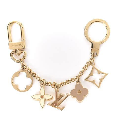 louis vuitton fleur de monogram bag charm chain|Fleur de Monogram Bag Charm S00 .